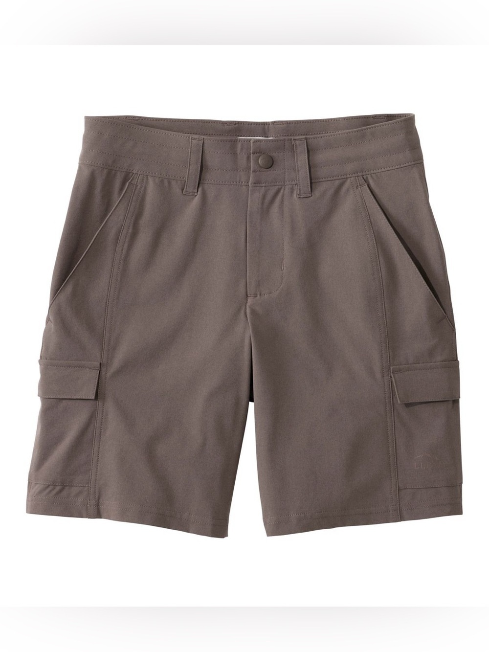 NWT L.L. Bean Grey Utility Shorts Mid Rise Cargo Pockets Size 12
